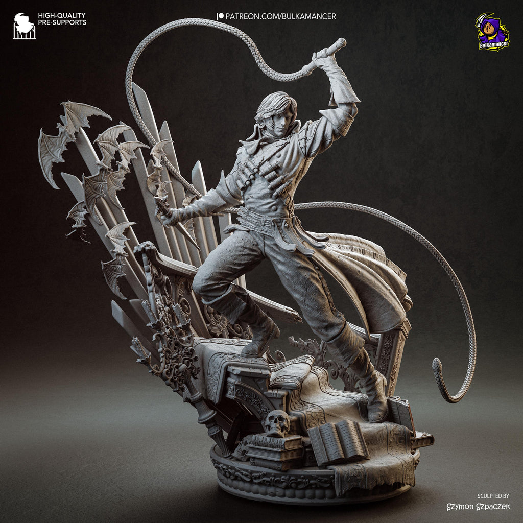 Castle Bane - Vampire Hunter Gothic Warrior Richter Belmont Resin Figure 16K