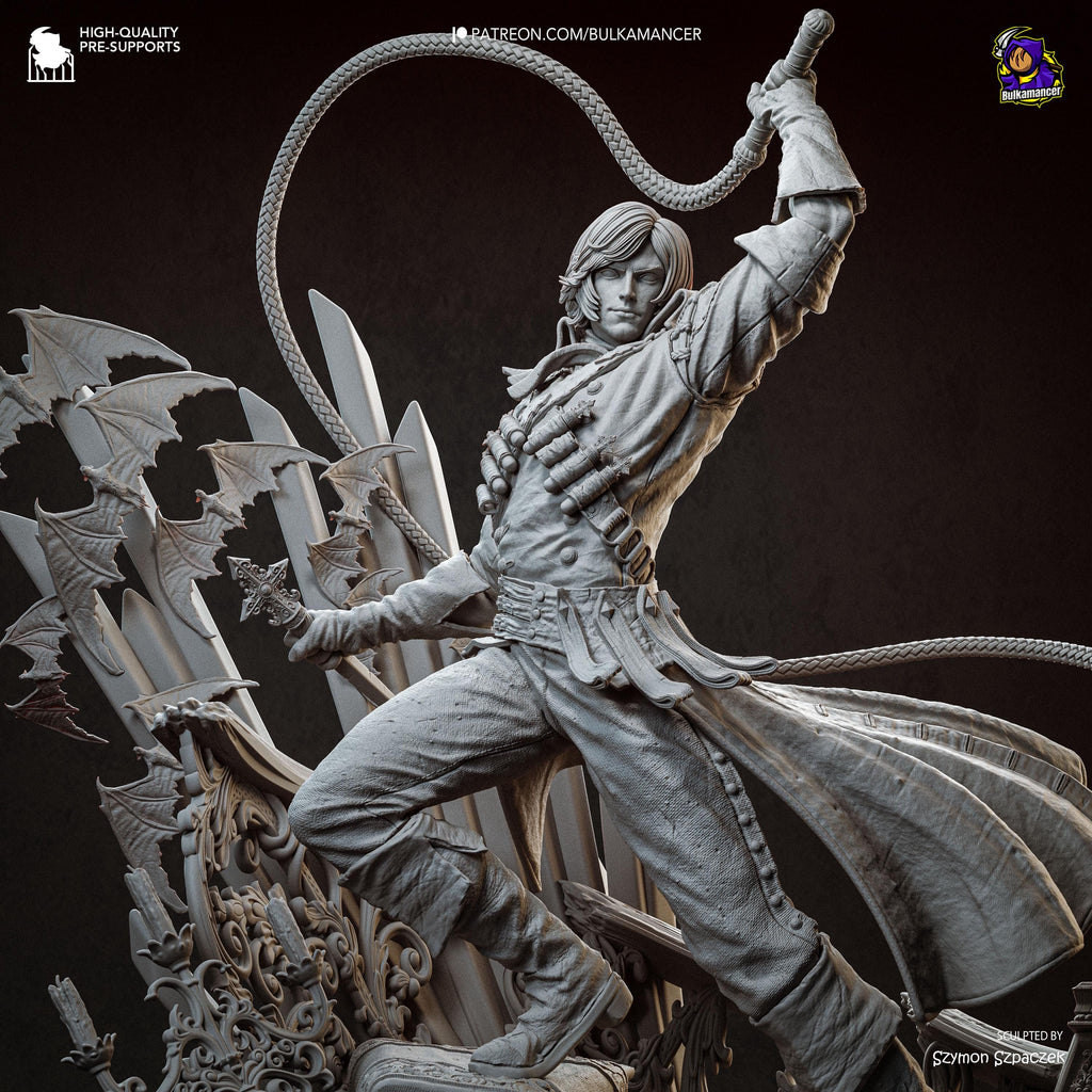 Castle Bane - Vampire Hunter Gothic Warrior Richter Belmont Resin Figure 16K