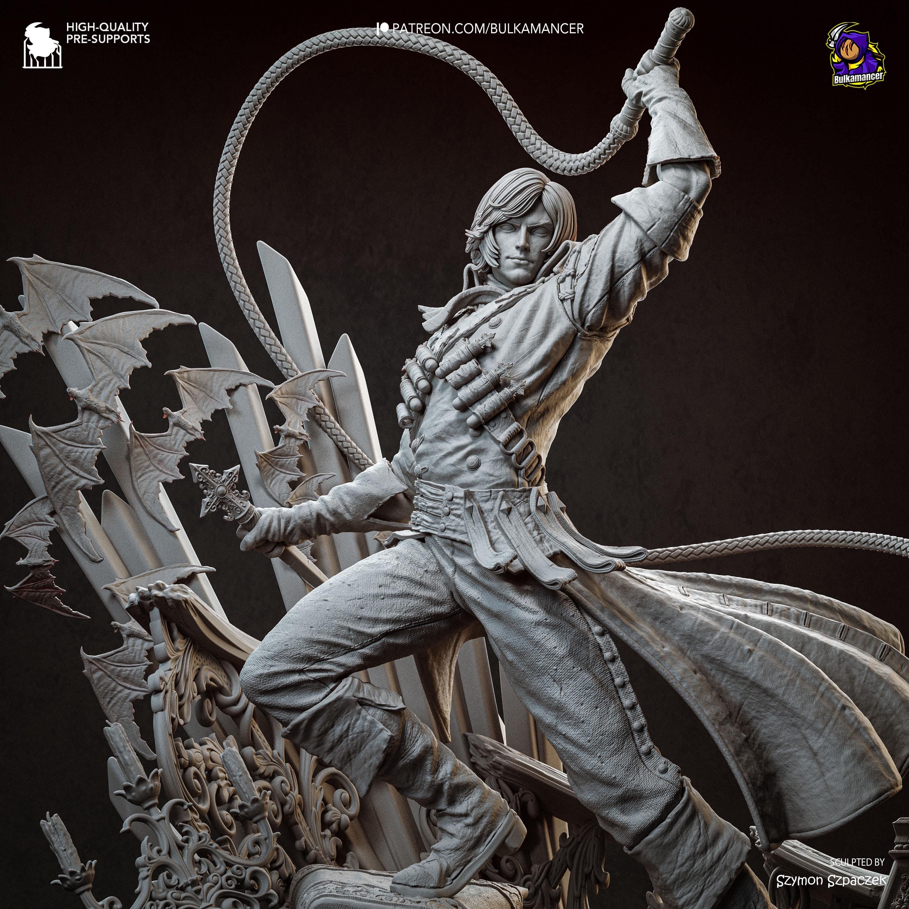 Castle Bane - Vampire Hunter Gothic Warrior Richter Belmont Resin Figure 16K