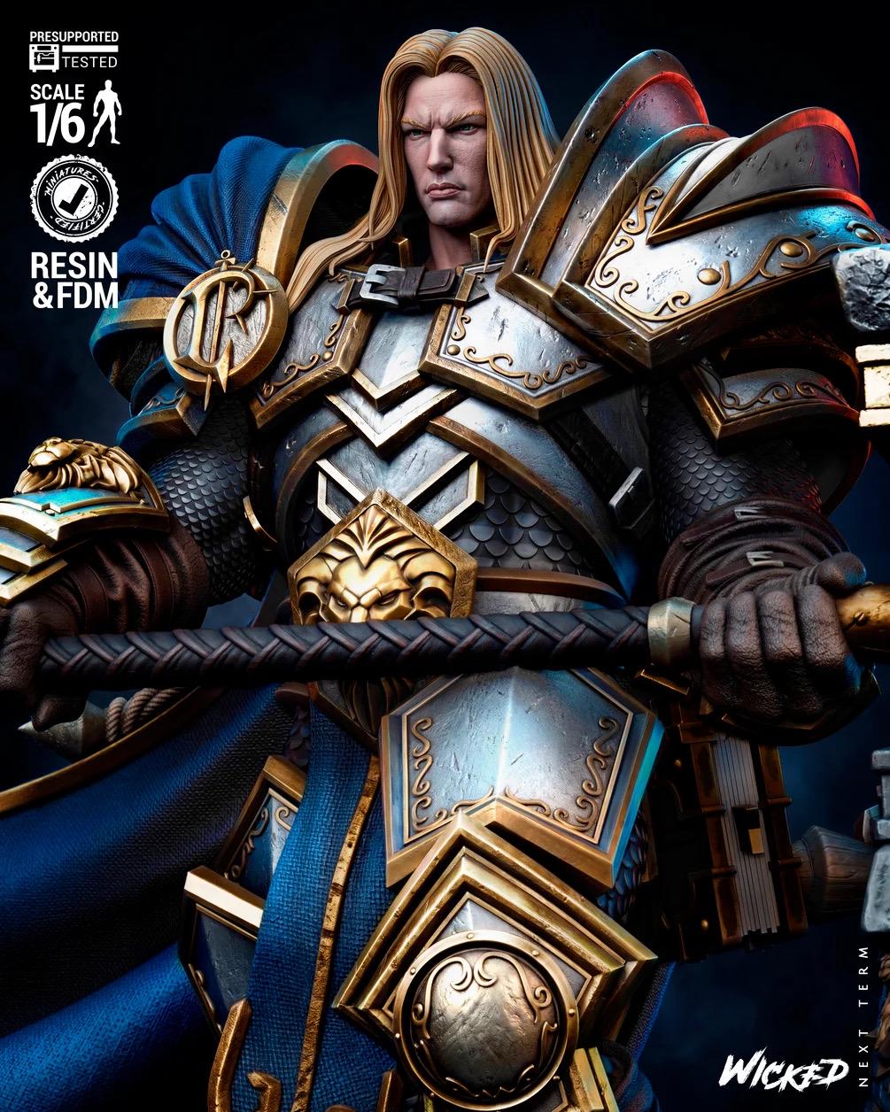 Oath And Fury - Fantasy Warrior Diorama Medieval Leaders Arthas And Thrall Resin Figure 16K