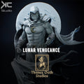 Lunar Vengeance - Mystical Hooded Vigilante Hero Moonknight Resin Figure 16K