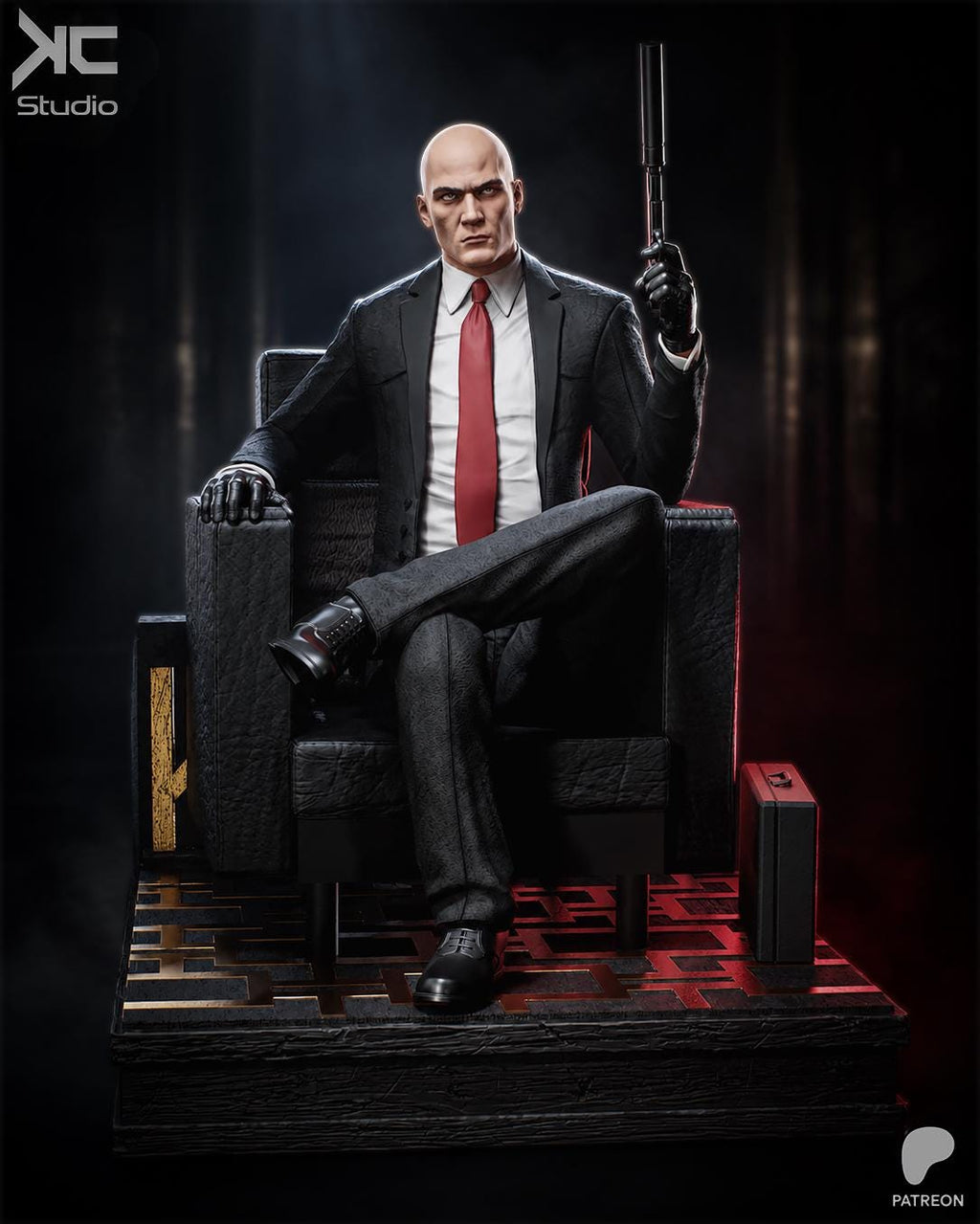 The Contract - Tactical Suited Assassins Hitman Agent 47 Resin Figure 16K