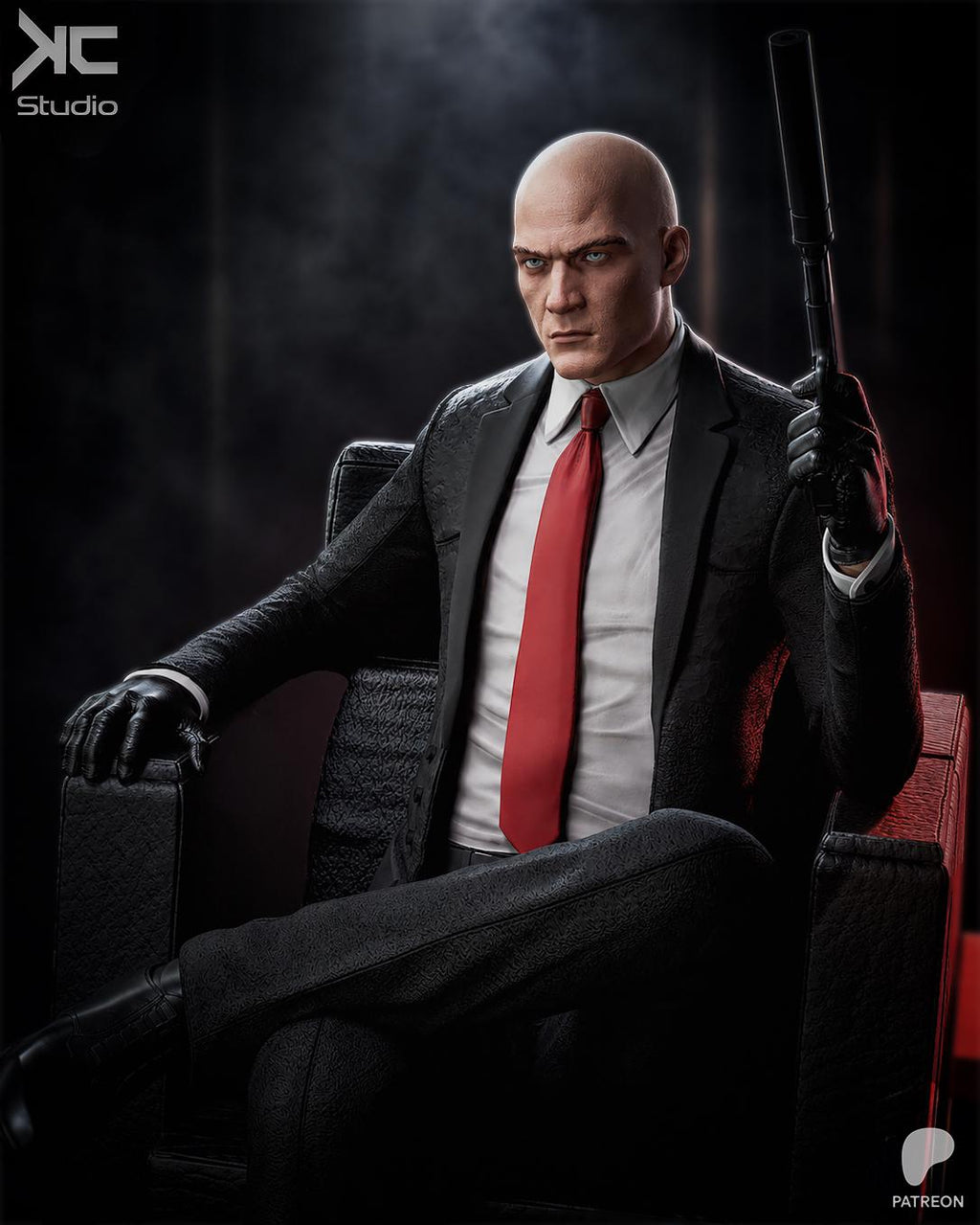 The Contract - Tactical Suited Assassins Hitman Agent 47 Resin Figure 16K