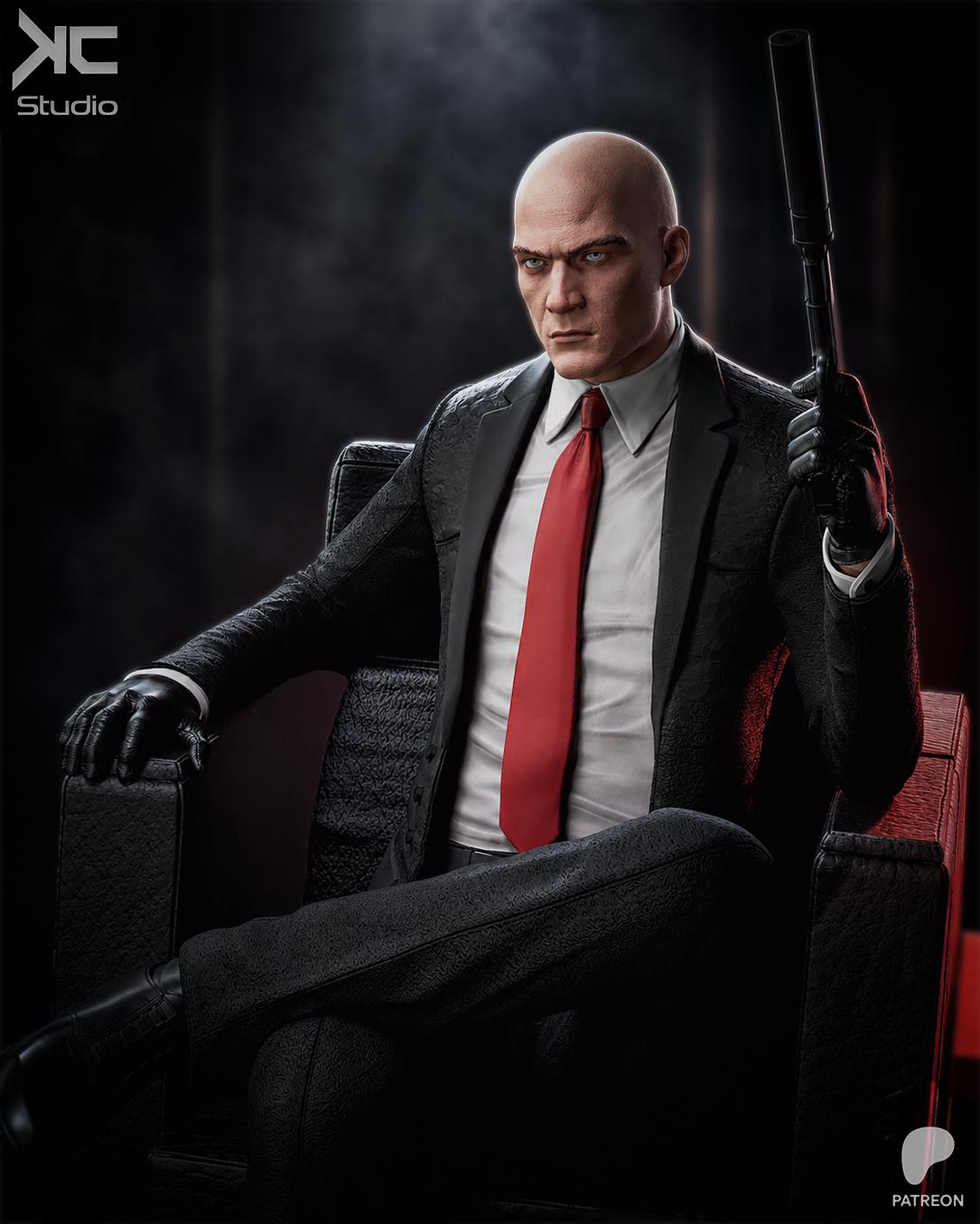The Contract - Tactical Suited Assassins Hitman Agent 47 Resin Figure 16K
