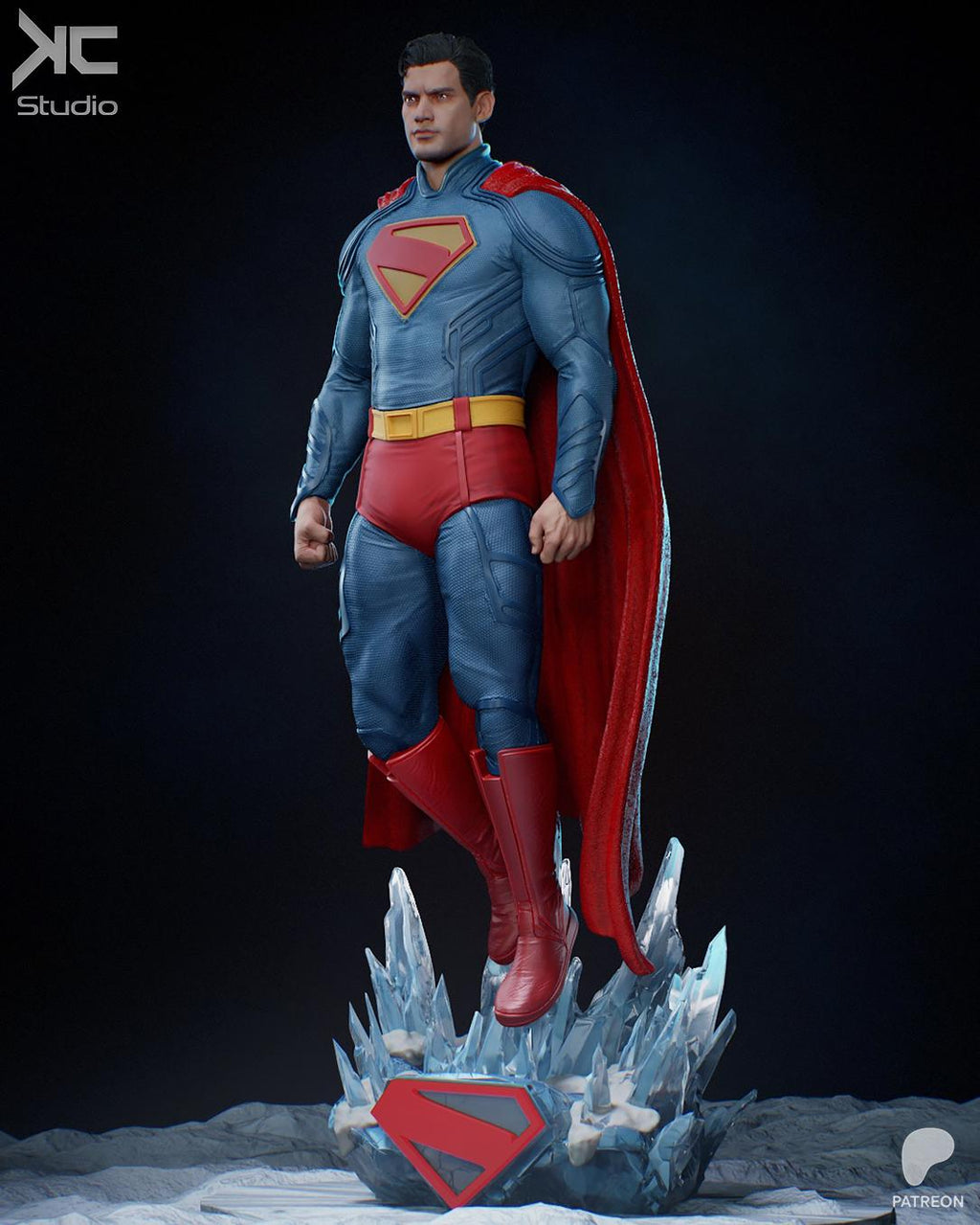 Beacon Of Hope - Powerful Caped Superhero Superman Resin Figure 16K