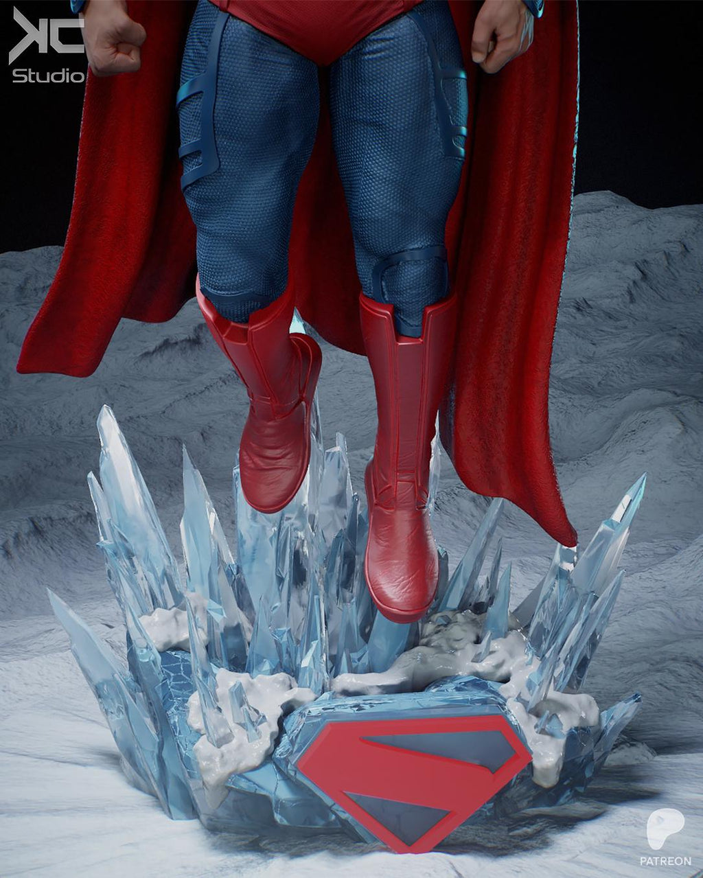 Beacon Of Hope - Powerful Caped Superhero Superman Resin Figure 16K