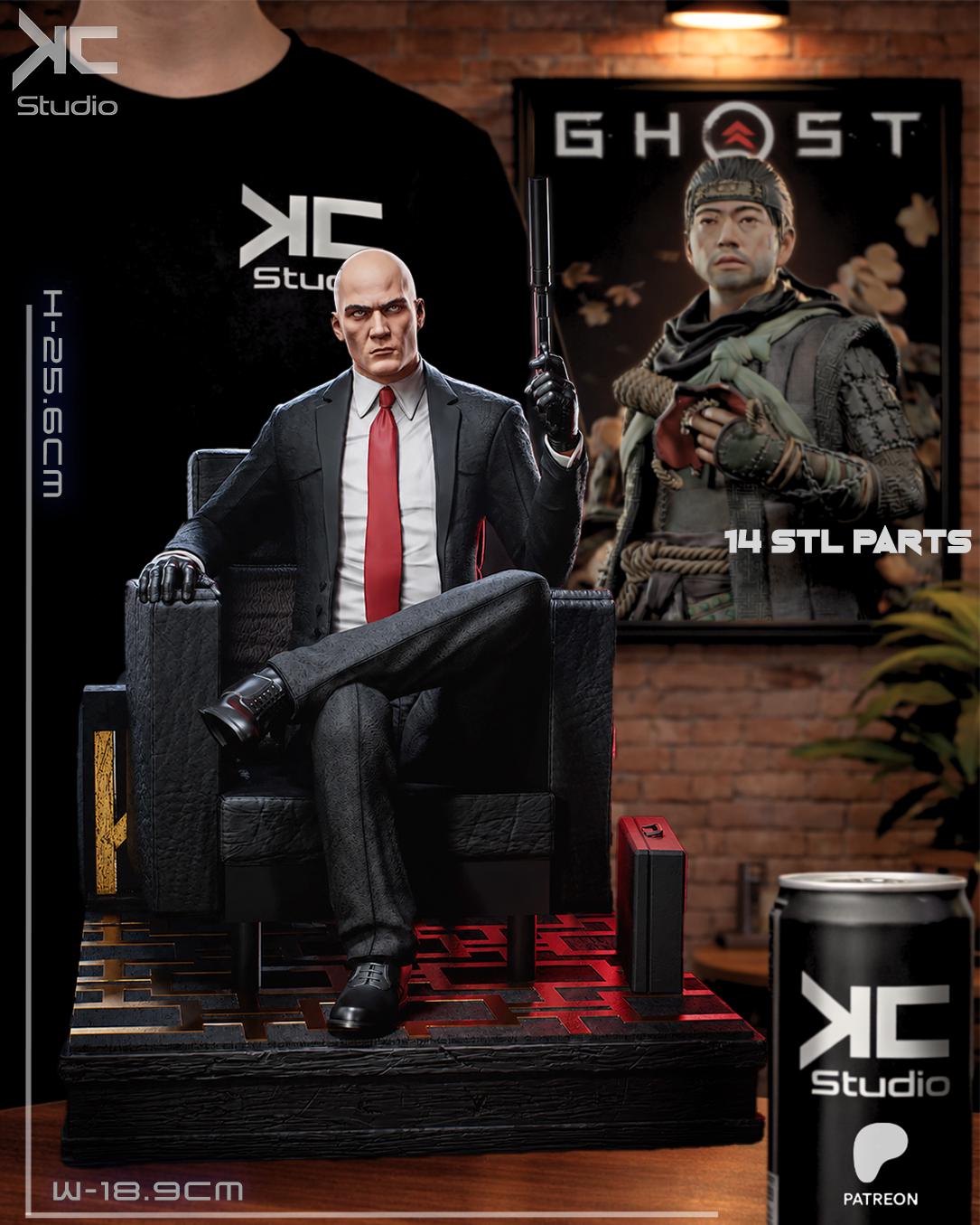 The Contract - Tactical Suited Assassins Hitman Agent 47 Resin Figure 16K