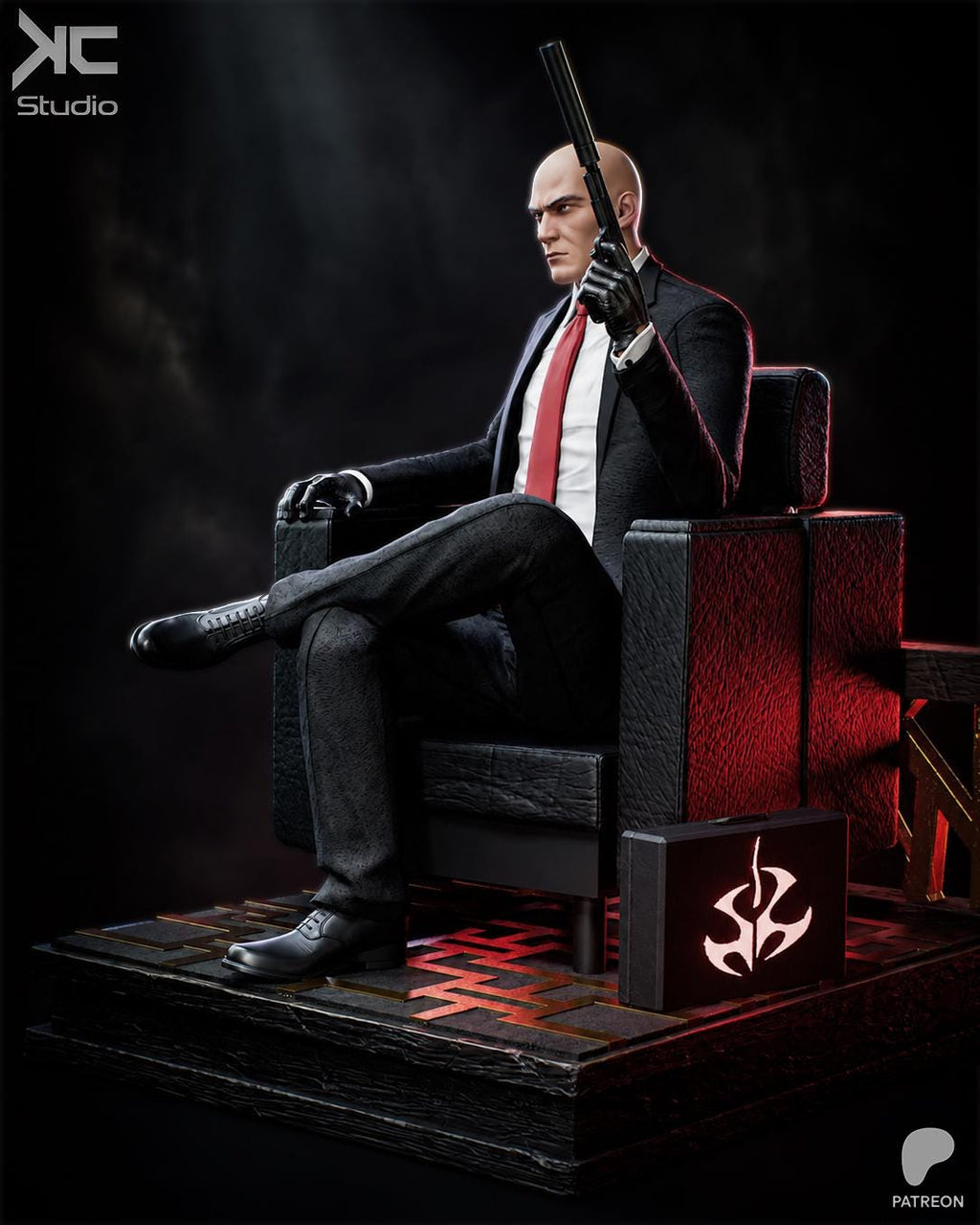 The Contract - Tactical Suited Assassins Hitman Agent 47 Resin Figure 16K