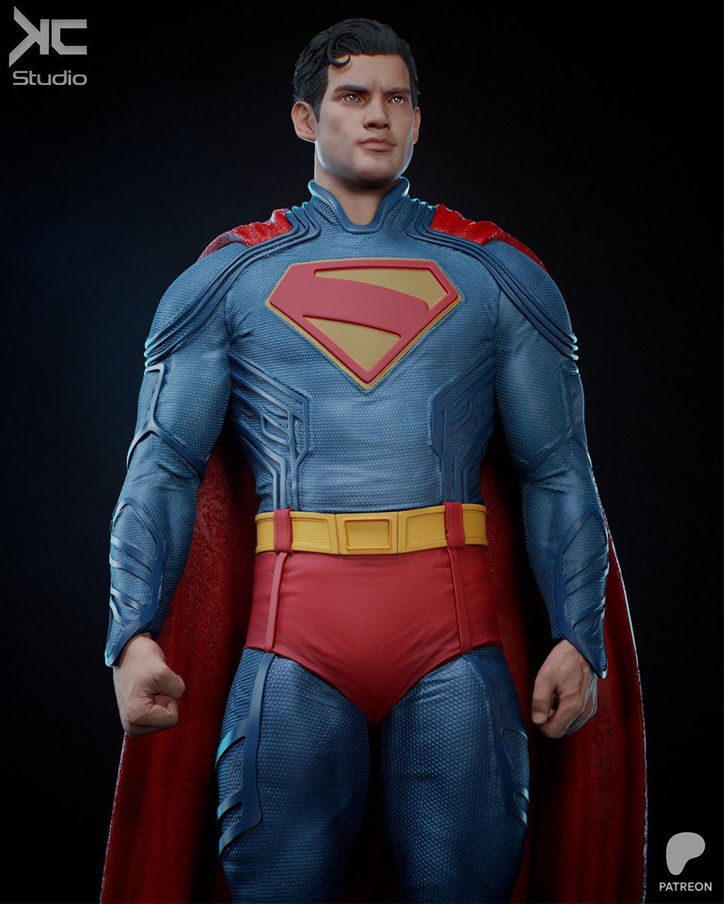 Beacon Of Hope - Powerful Caped Superhero Superman Resin Figure 16K