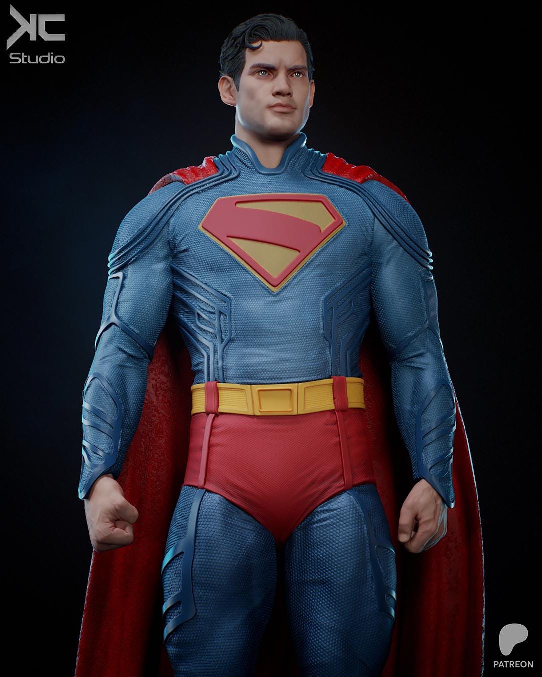 Beacon Of Hope - Powerful Caped Superhero Superman Resin Figure 16K