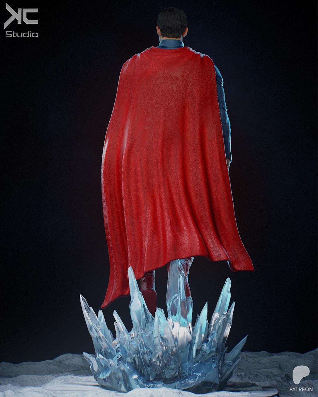 Beacon Of Hope - Powerful Caped Superhero Superman Resin Figure 16K