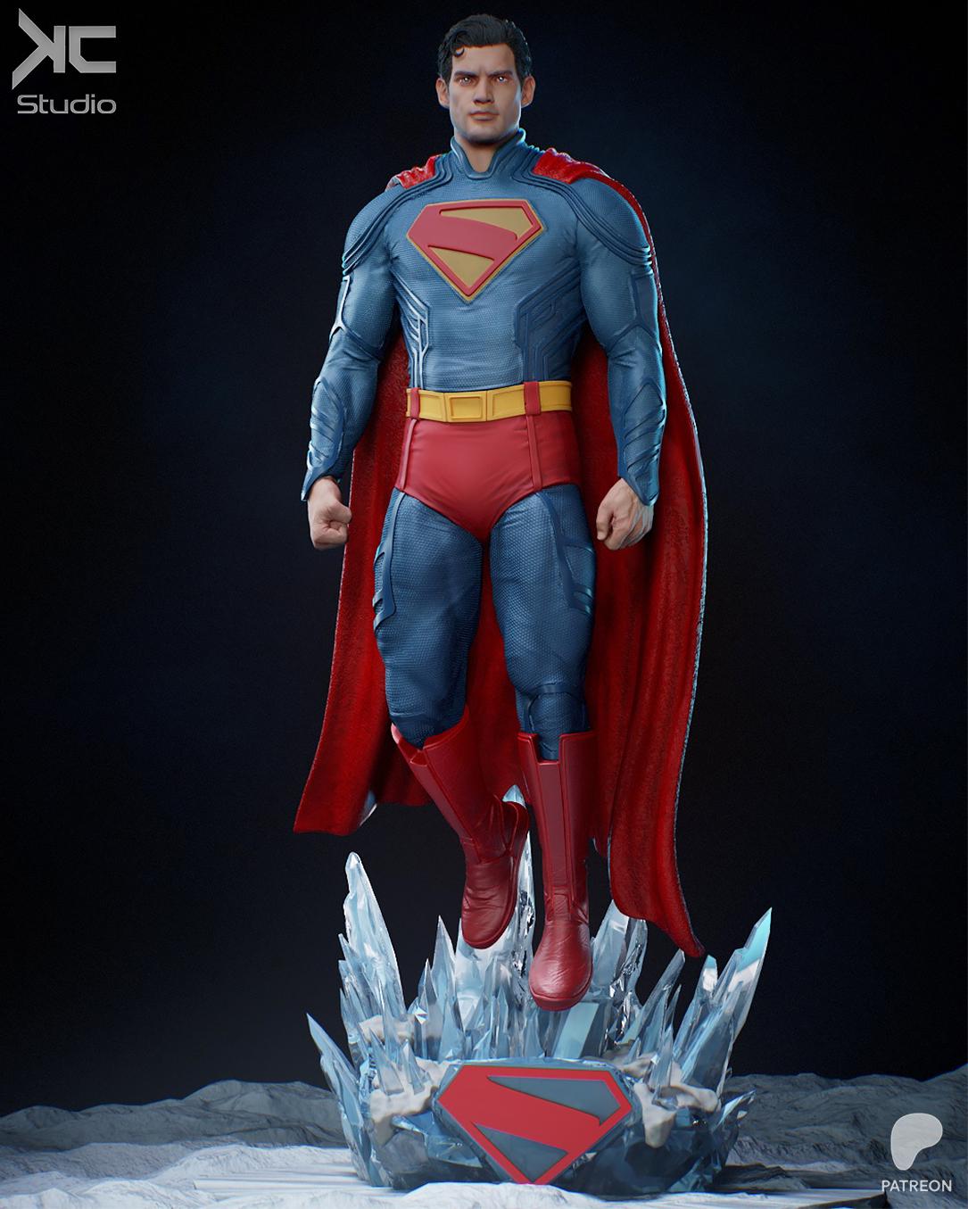 Beacon Of Hope - Powerful Caped Superhero Superman Resin Figure 16K