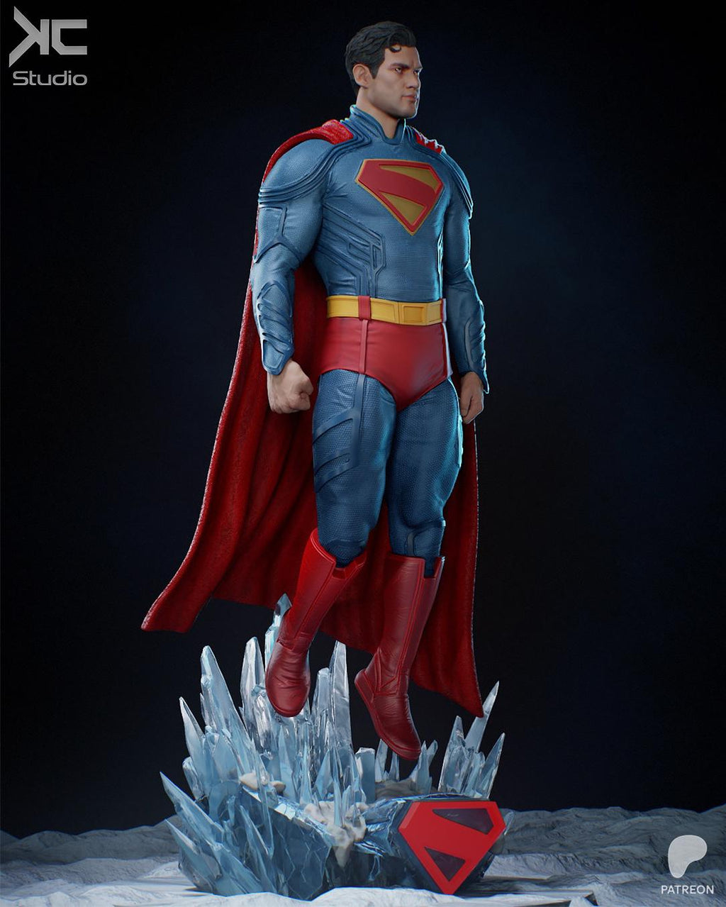 Beacon Of Hope - Powerful Caped Superhero Superman Resin Figure 16K