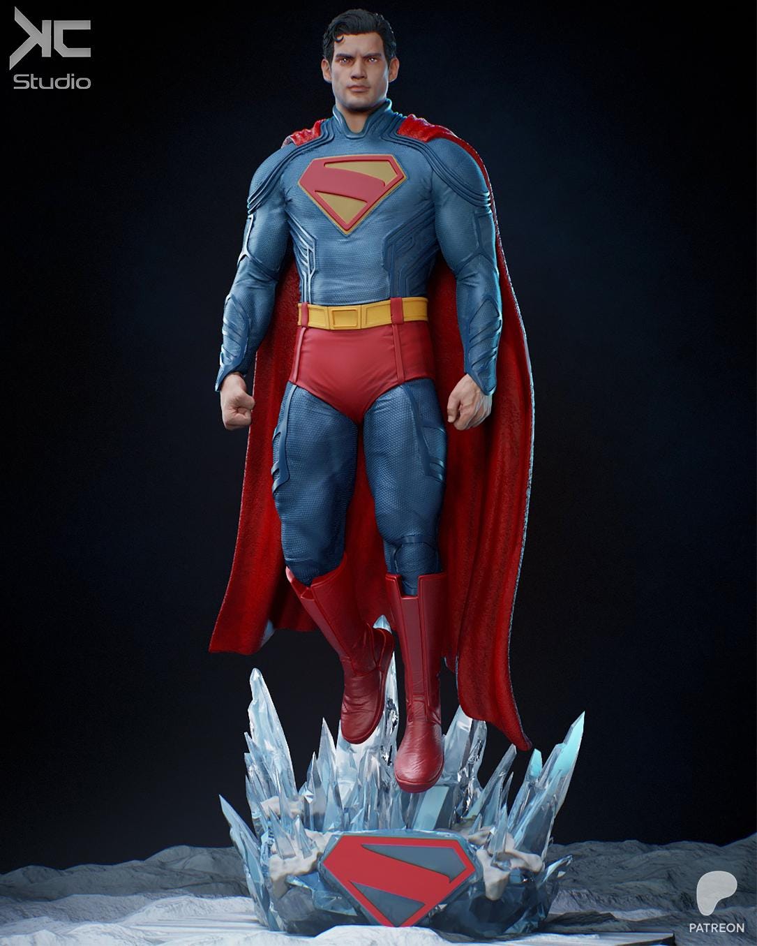 Beacon Of Hope - Powerful Caped Superhero Superman Resin Figure 16K