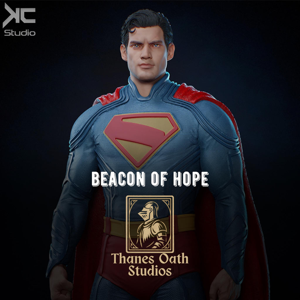 Beacon Of Hope - Powerful Caped Superhero Superman Resin Figure 16K